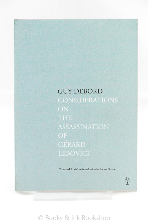 Image for Considerations on the Assassination of Gerard Lebovici