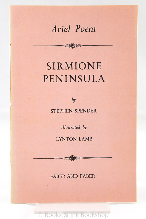 Image for An Ariel Poem - Sirmione Peninsula (Ariel Poems, New Series)