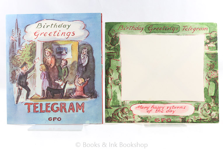 Image for Birthday Greetings Telegram GPO - with illustrated envelope