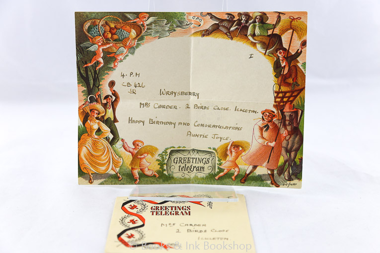Image for Greetings Telegram GPO - with envelope - Eric Fraser illustration